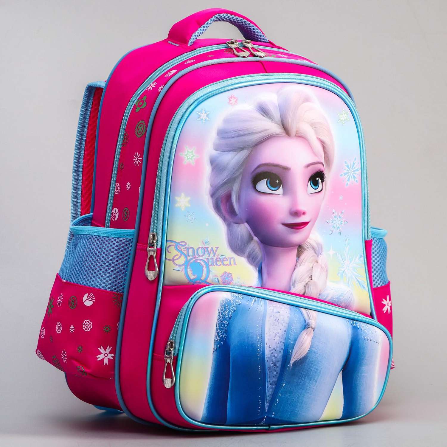 Ранец Sima-Land С жестким карманом Snow queen Холодное сердце - фото 1