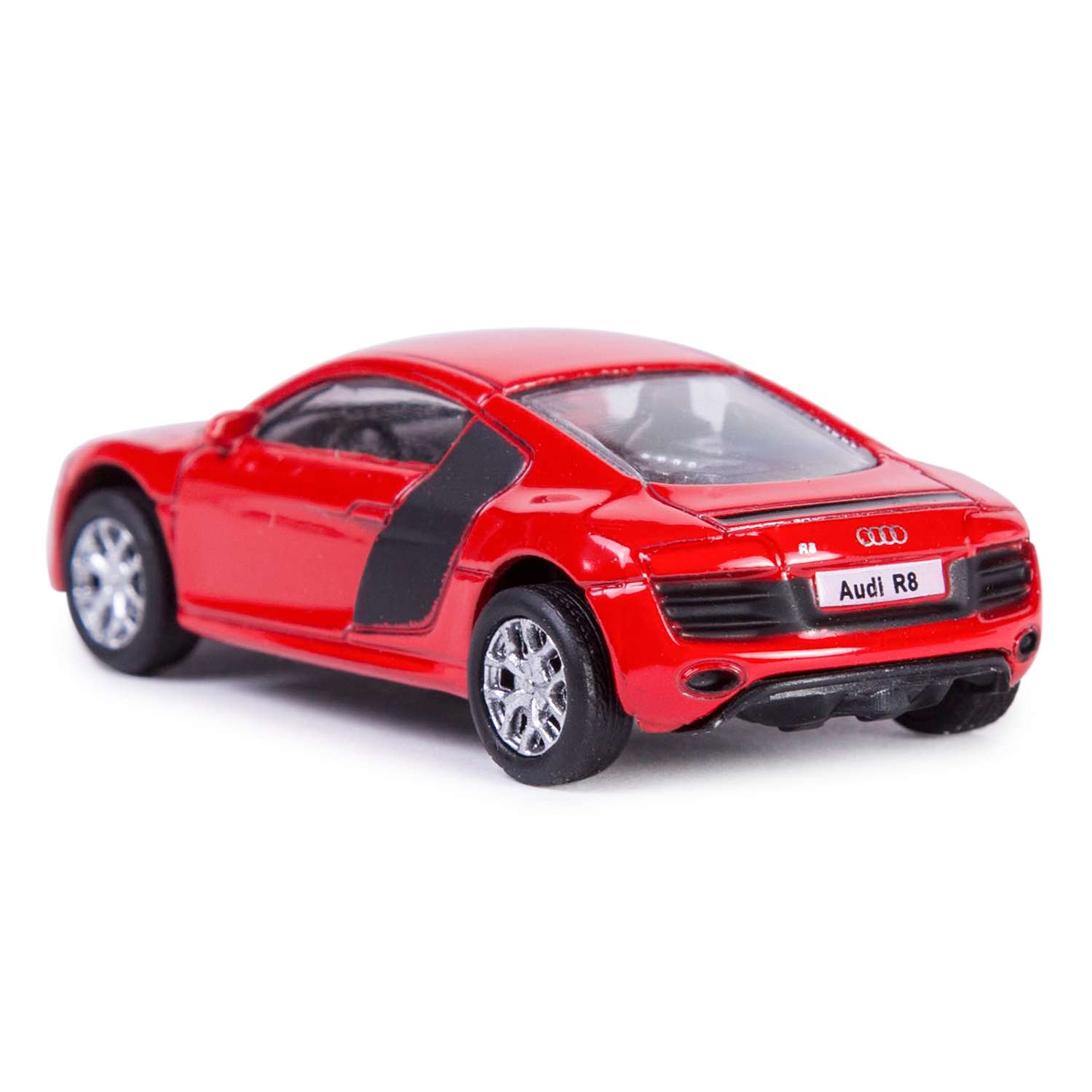 Машинка Mobicaro Audi R8 V10 1:64 Красная 354996 - фото 4