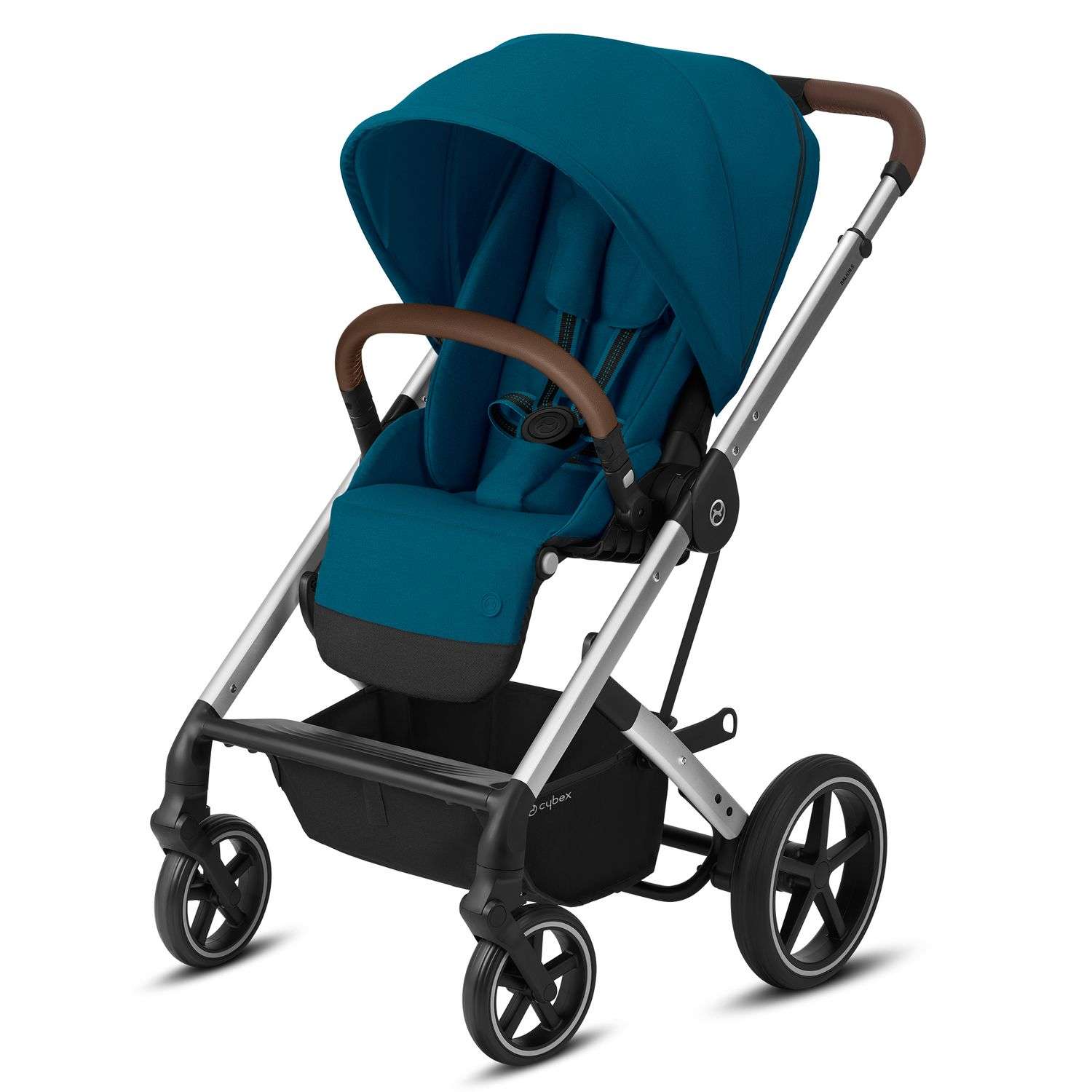 Коляска Cybex Balios S Lux SLV с дождевиком River Blue - фото 1