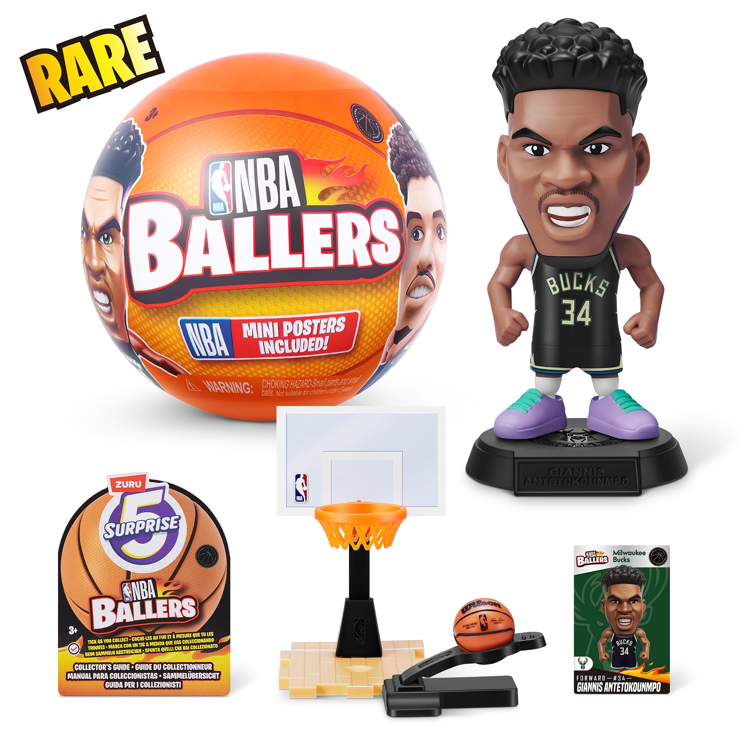 Игрушка Zuru 5 surprise NBA Ballers Шар в непрозрачной упаковке (Сюрприз) 77490GQ4-S002 - фото 26