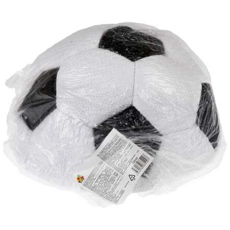 Мяч футбольный 1TOY размер 5 белый с черным