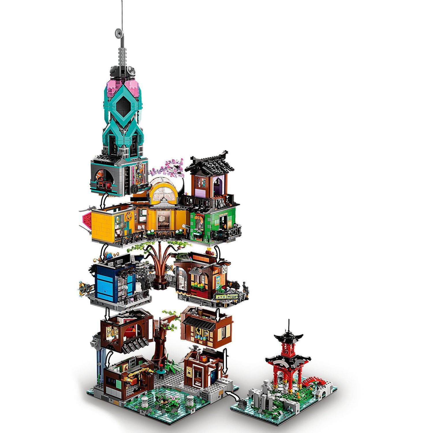 Конструктор LEGO Ninjago Сады Ниндзяго-Сити 71741 - фото 7