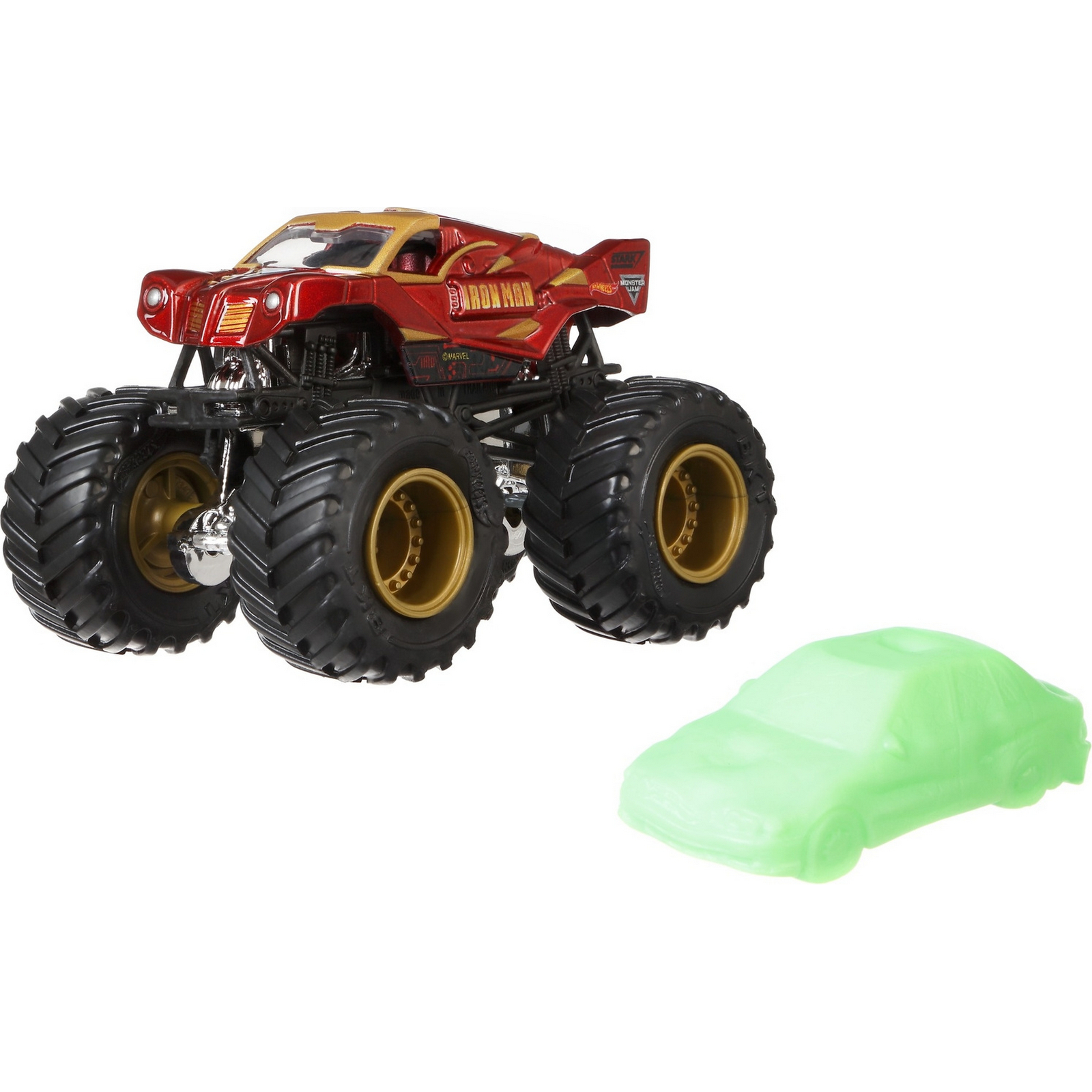 Машина Hot Wheels Monster Jam 1:64 Железный человек FLX38 купить по цене 88  ₽ в интернет-магазине Детский мир