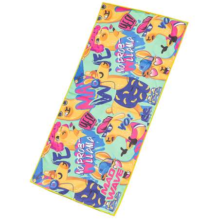 Полотенце из микрофибры Mad Wave Microfiber towel Llama M0761 03 1 16W зеленое 40х80 см