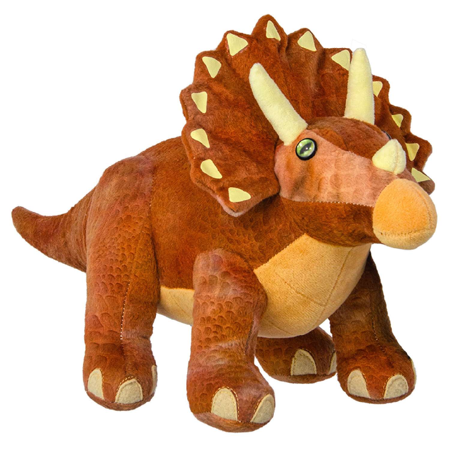 Мягкая игрушка All About Nature Динозавр трицератопс 43 см - фото 1