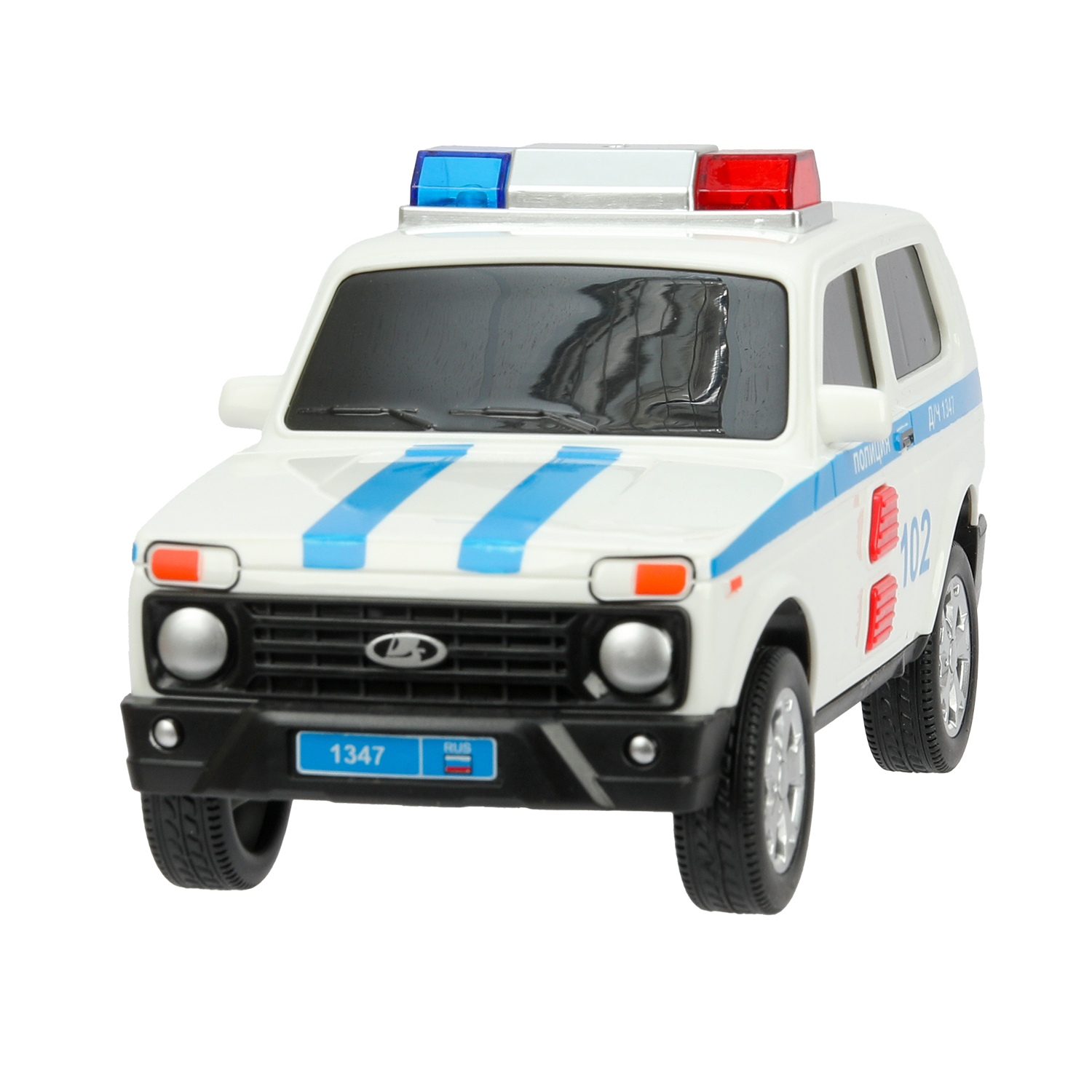 Полицейская машина Технопарк LADA Lada Urban белый 392865 - фото 11