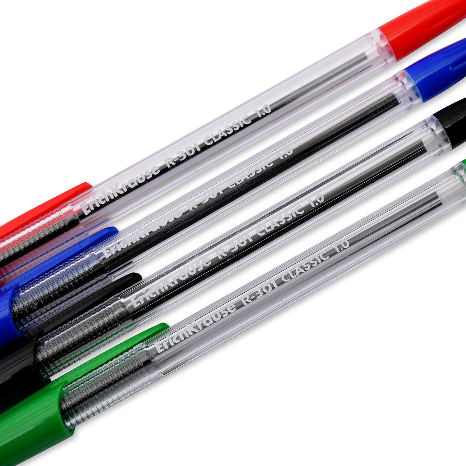 Ручка шариковая ErichKrause R-301 classic stick 1 4шт Ассорти - фото 4