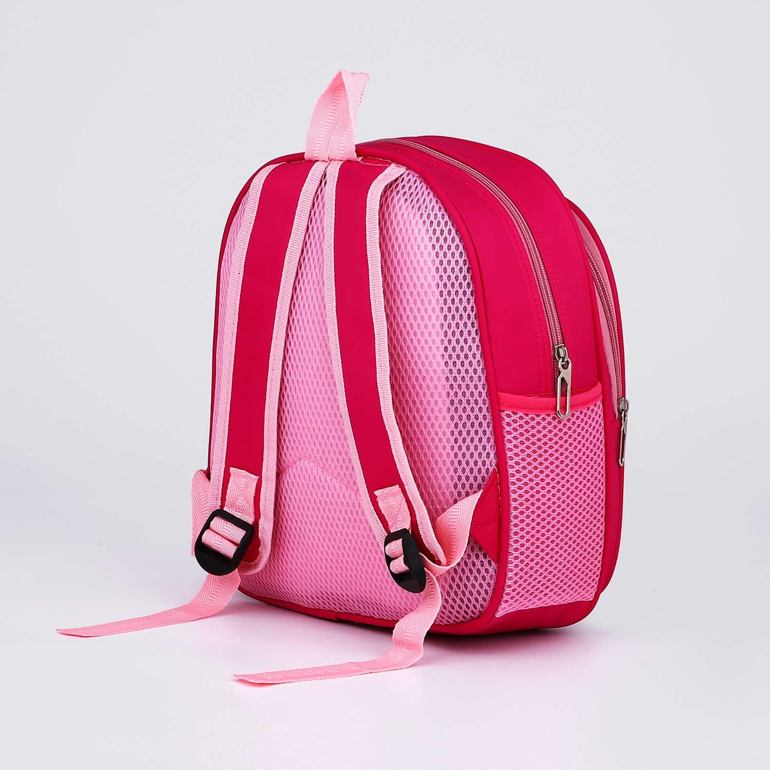 Рюкзак Sima-Land на молнии 3 наружных кармана цвет розовый - фото 2