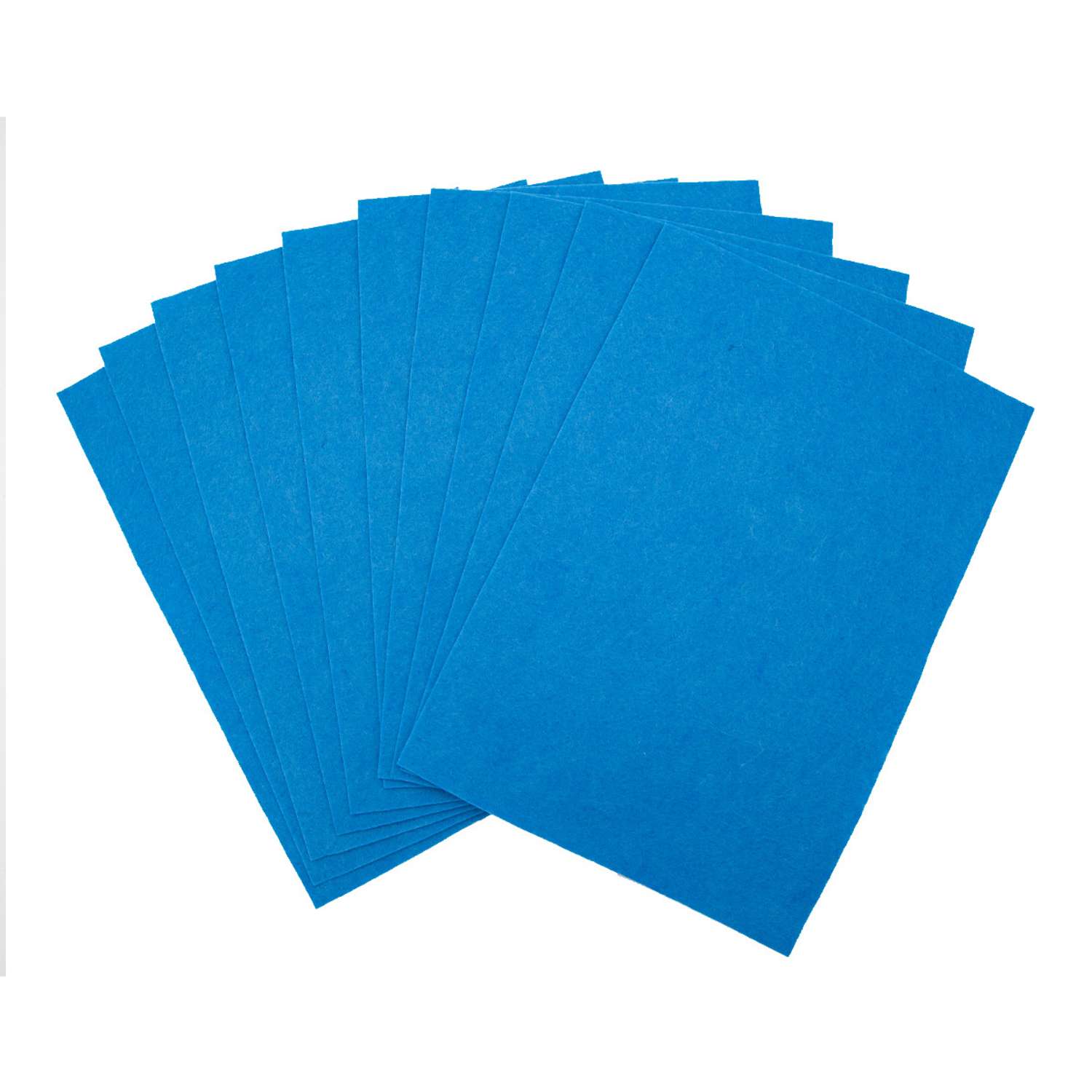Фетр Astra Craft Листовой мягкий размер 20 на 30см в упаковке 10 шт цвет голубой - фото 1