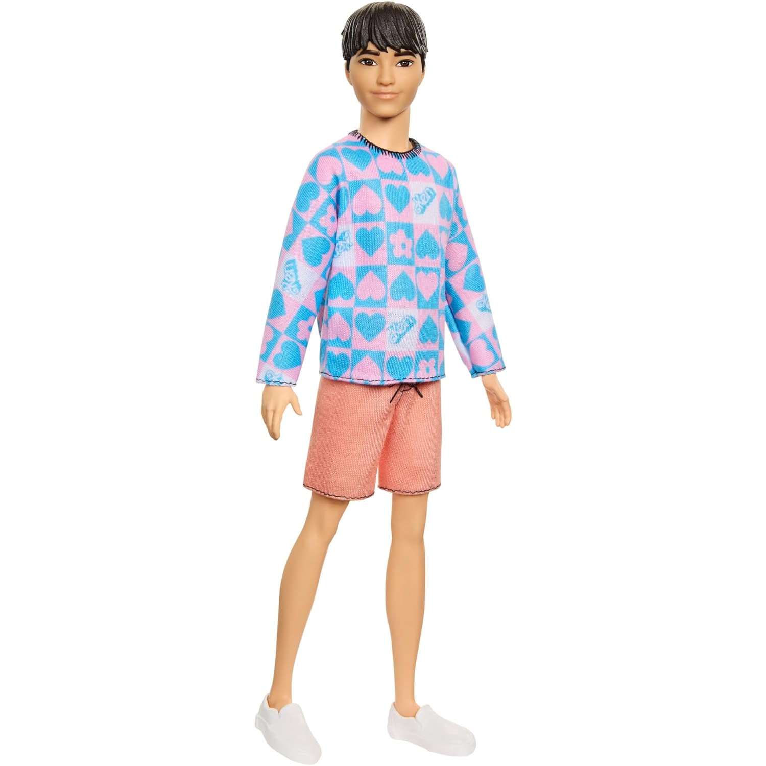 Кукла Barbie Fashionista Ken голубой и розовый свитер HRH24 HRH24 - фото 2