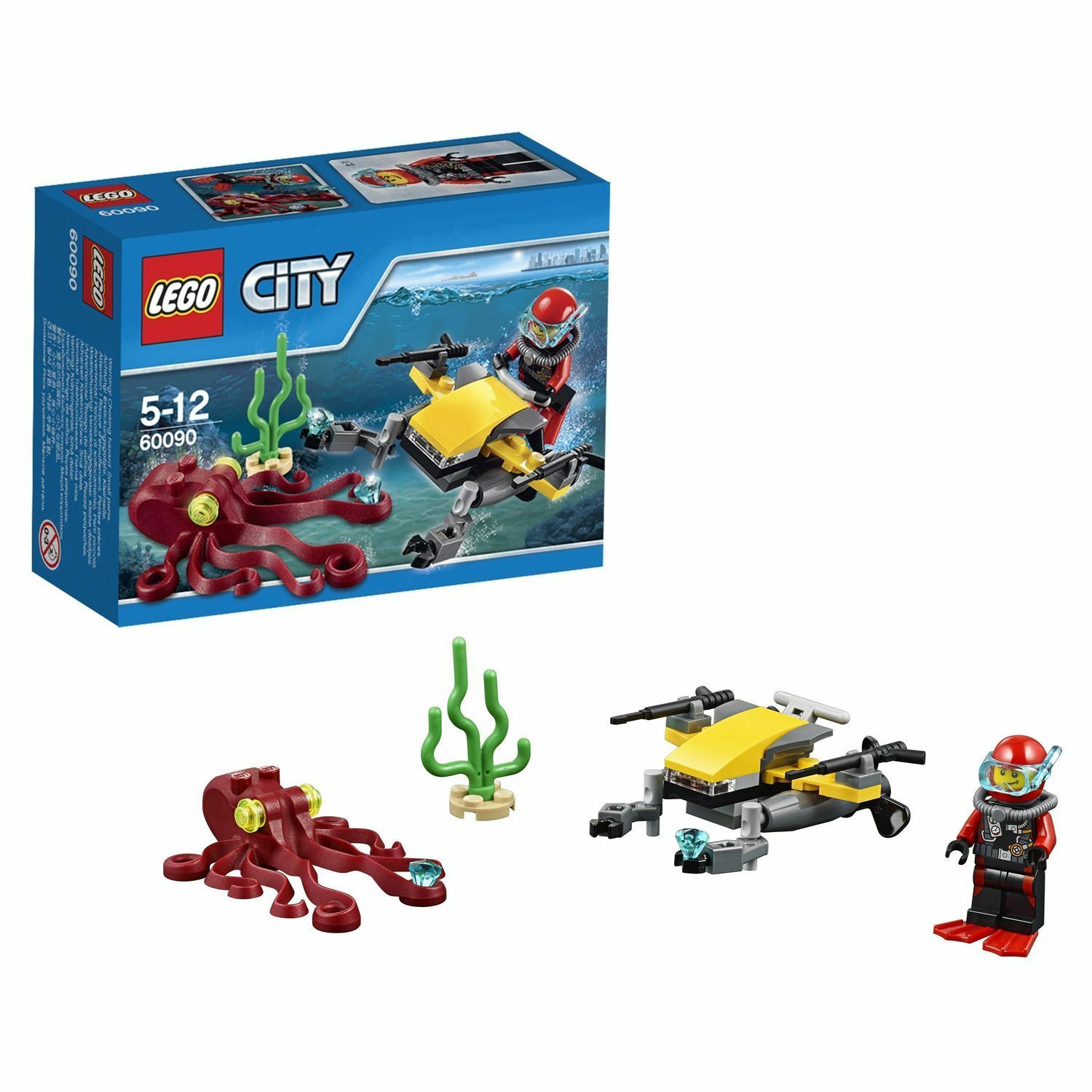 Конструктор LEGO City Deep Sea Explorers Глубоководный скутер (60090) - фото 1