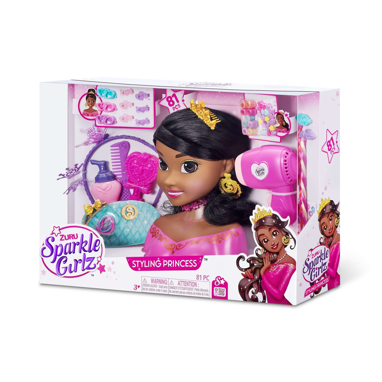 Набор игровой Sparkle Girlz Кукла с волосами Брюнетка 100526 - фото 7