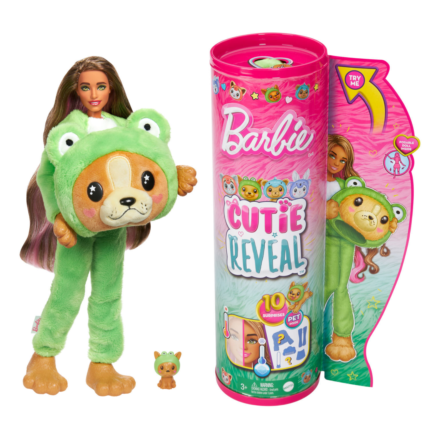 Набор игровой Barbie Cutie Reveal Комбо щенок в костюме лягушки HRK24 HRK24 - фото 1