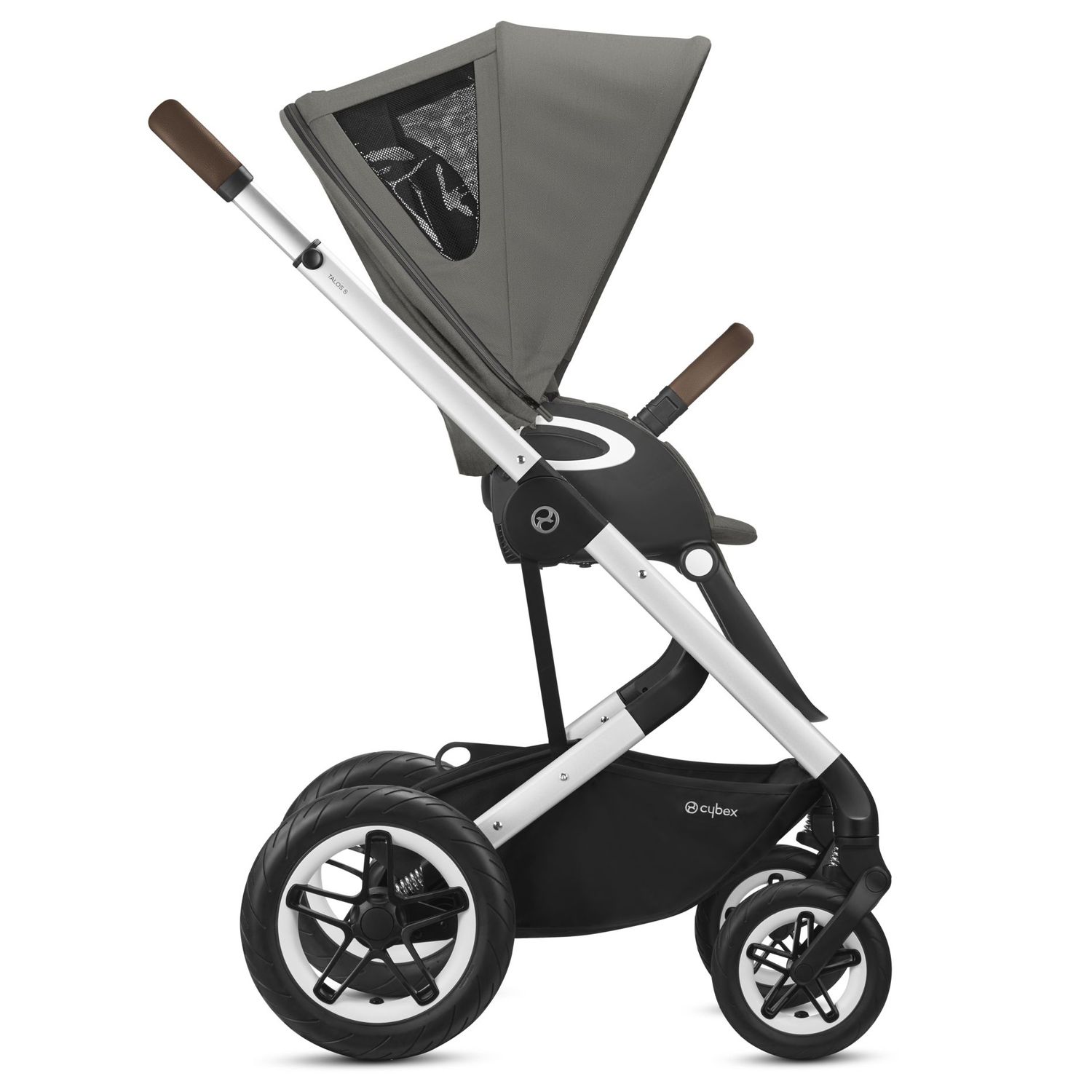 Коляска Cybex Talos S Lux SLV Soho с дождевиком Grey - фото 2