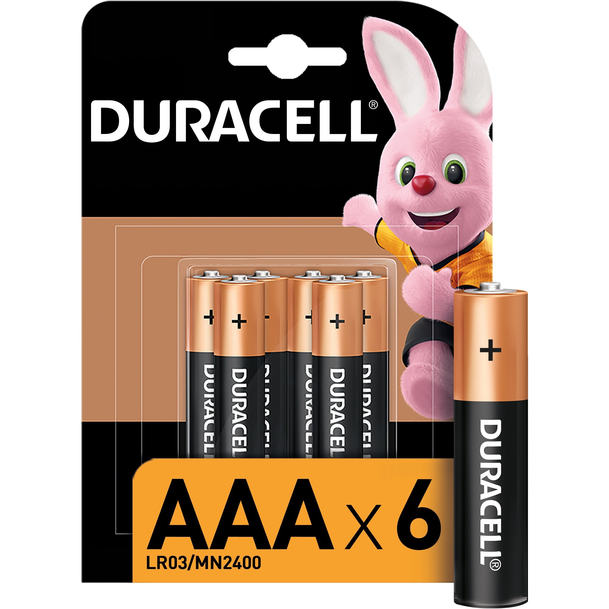 Батарейки Duracell Basic ААA/LR03 6шт купить по цене 249 ₽ в  интернет-магазине Детский мир