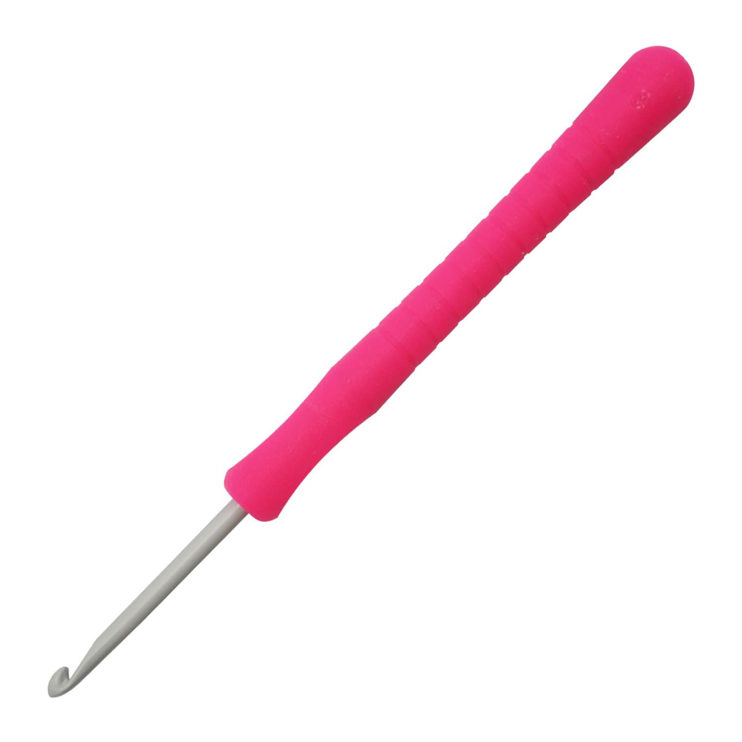 Крючок для вязания Pony алюминиевый с мягкой ручкой 3.5 мм 14 см 56804 - фото 2