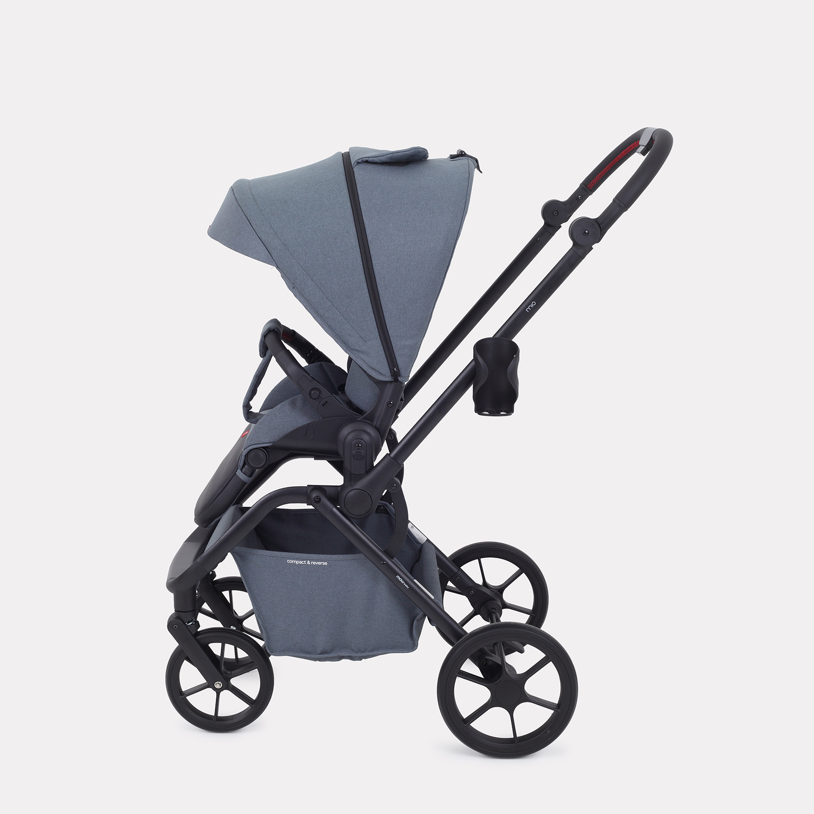 Коляска детская MOWbaby Mio MB102 Grey - фото 7