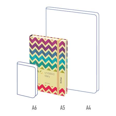 Ежедневник Berlingo недатированный А5 136 листов Geometry кожзам с рисунком