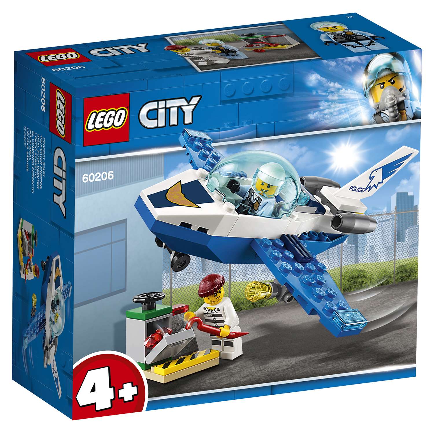 Конструктор LEGO City Police Воздушная полиция: патрульный самолет 60206 - фото 2