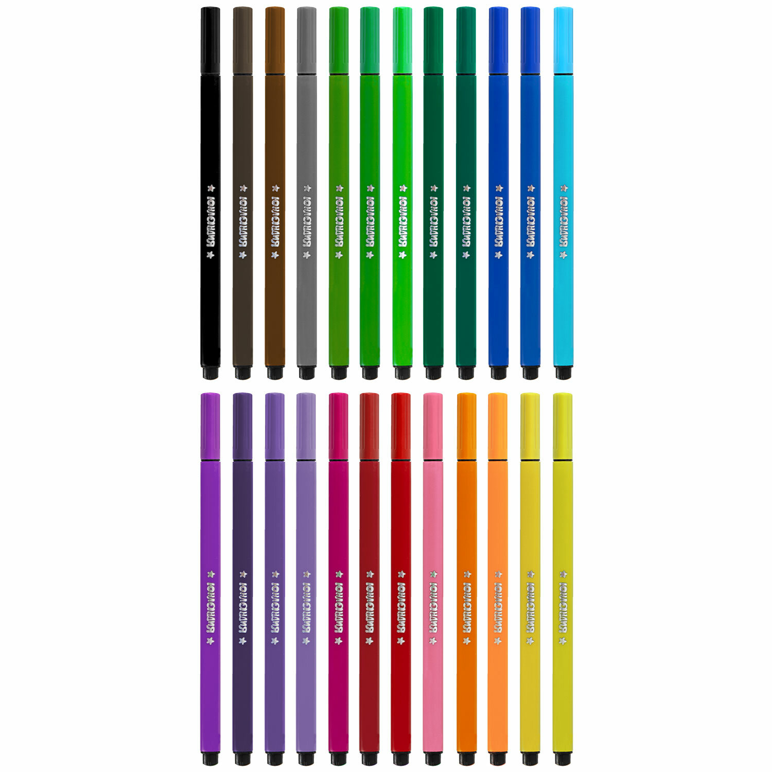 Фломастеры Юнландия для рисования трехгранные 24 цвета - фото 4