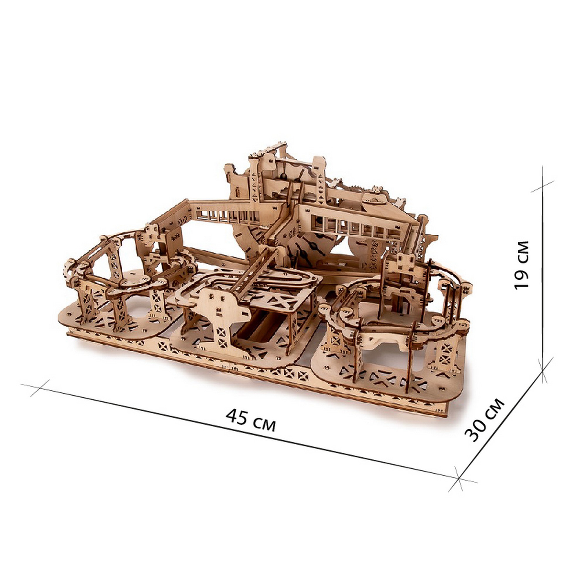 Деревянный конструктор Uniwood Механическая машина Murble