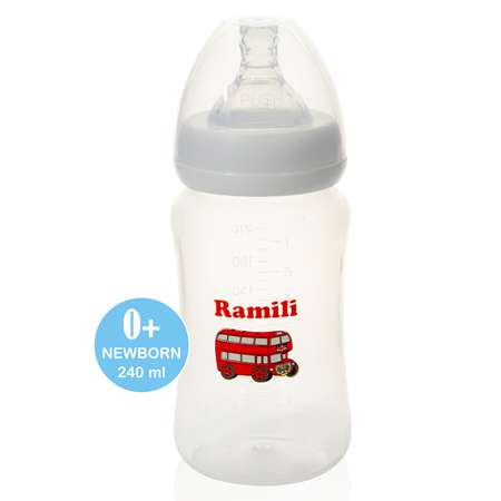 Бутылочка Ramili Baby антиколиковая 240мл