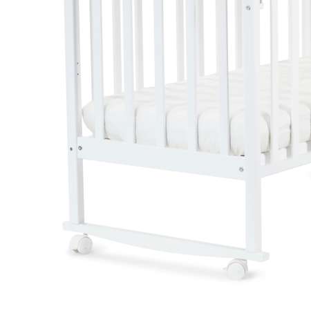 Детская кроватка СКВ Березка прямоугольная, (белый)