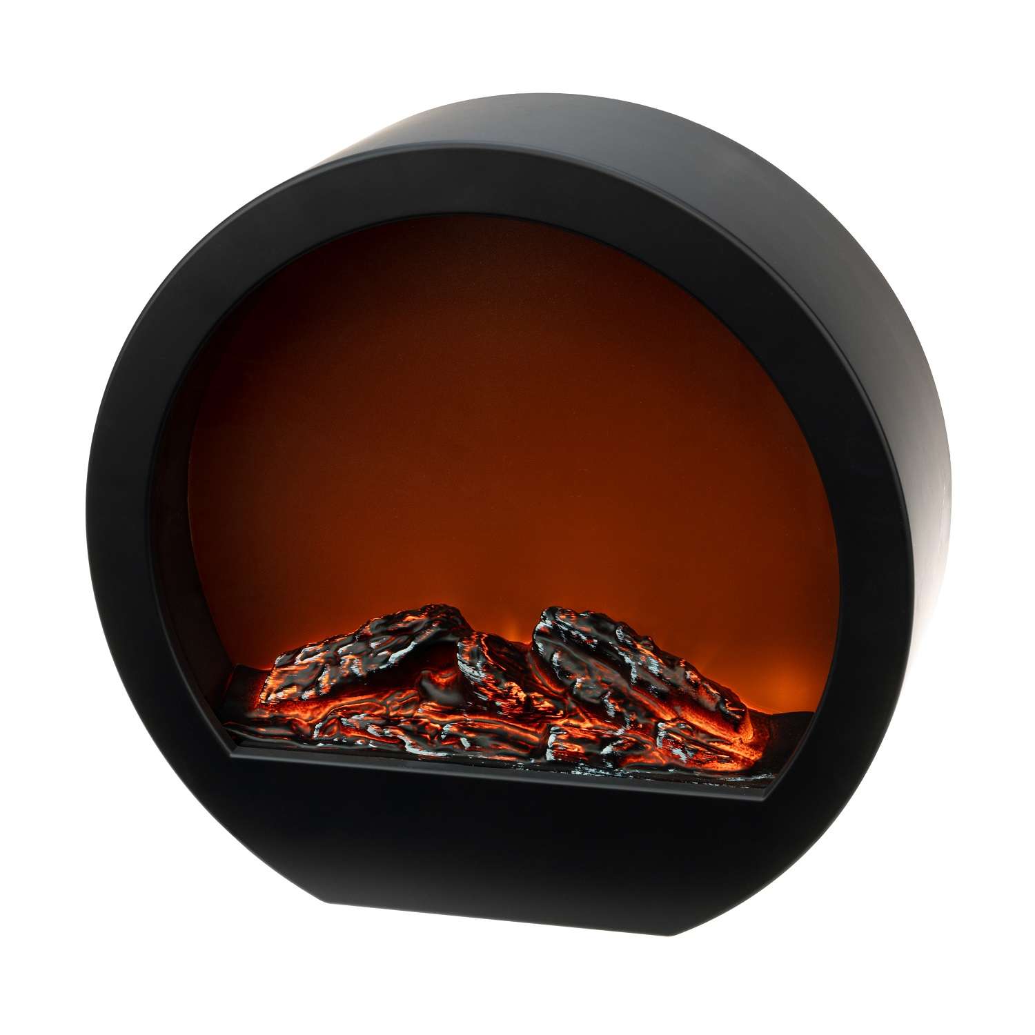 Светодиодный камин NEON-NIGHT «Лаунж» с эффектом живого огня черный - фото 1