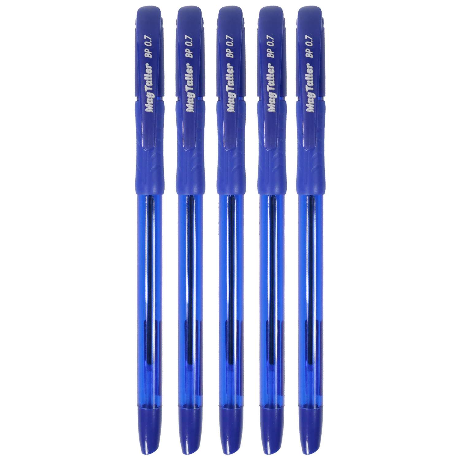Ручки шариковые Magtaller Splash 5шт Синие 200101/5С - фото 1
