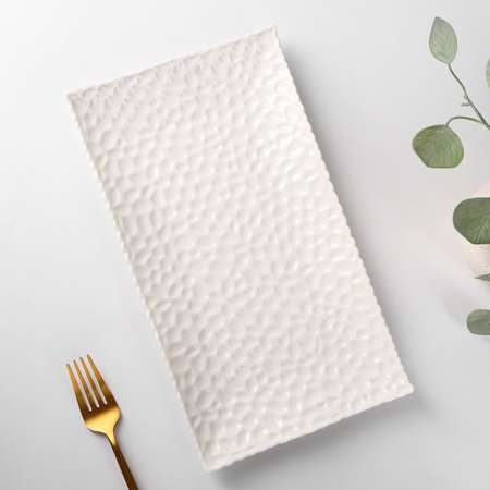 Блюдо сервировочное Sima-Land керамическое «Воздушность» 30 5×17 см цвет белый
