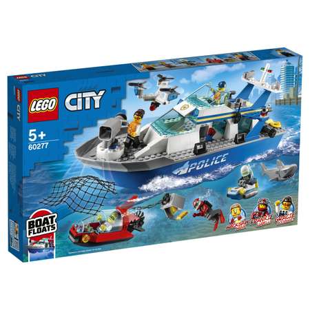 Конструктор LEGO City Police Катер полицейского патруля 60277