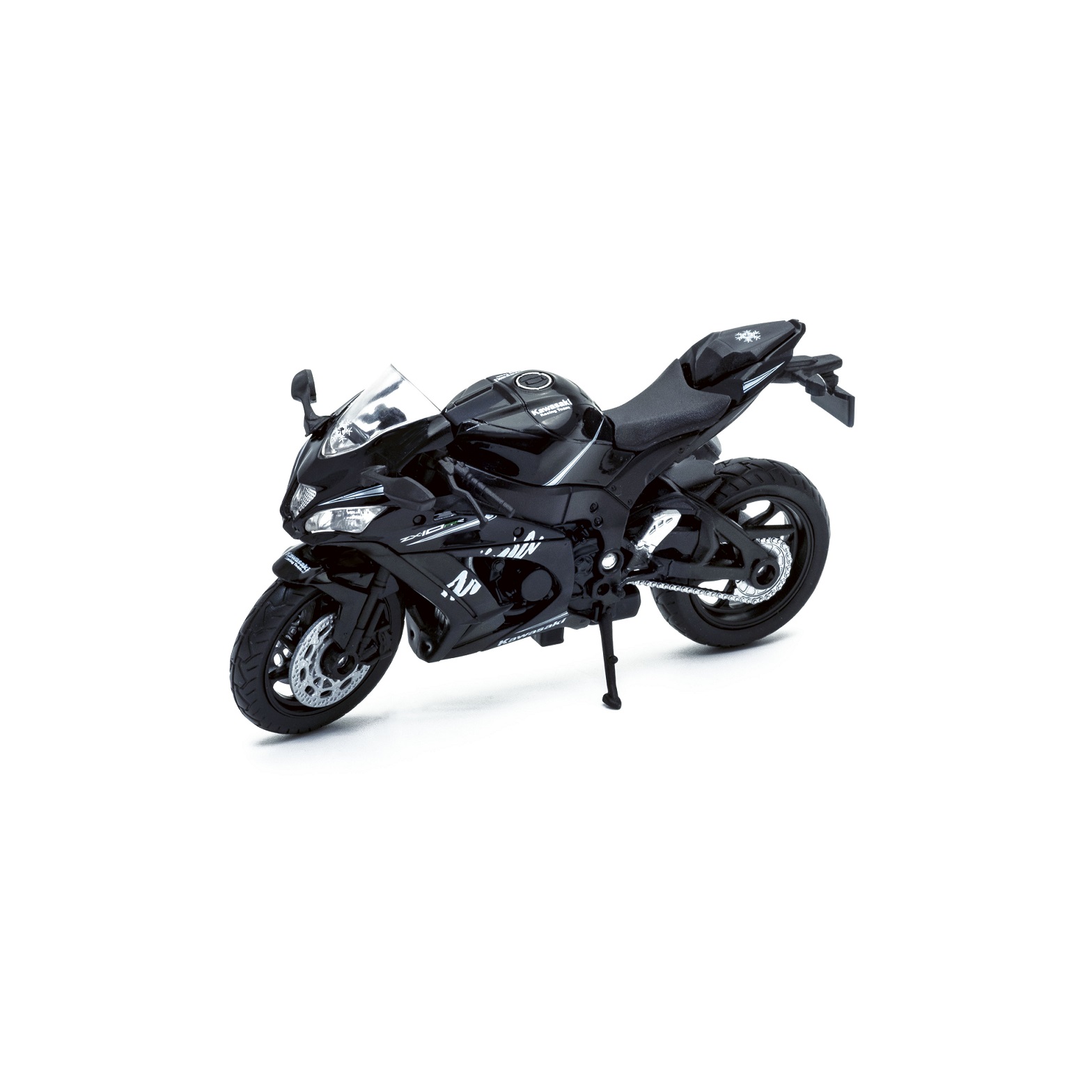 Модель мотоцикла игрушечная WELLY Kawasaki Ninja ZX-10RR 12845P - фото 1