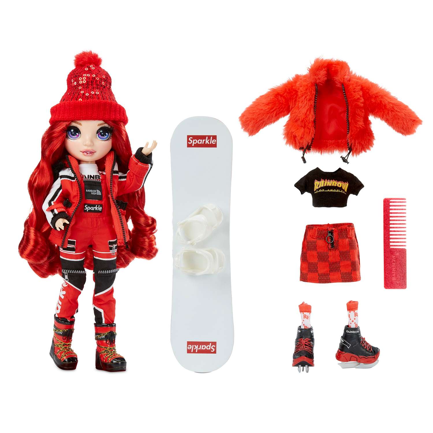 Кукла Rainbow High Winter Break Fashion Doll- Ruby Anderson Red 574286 - фото 2