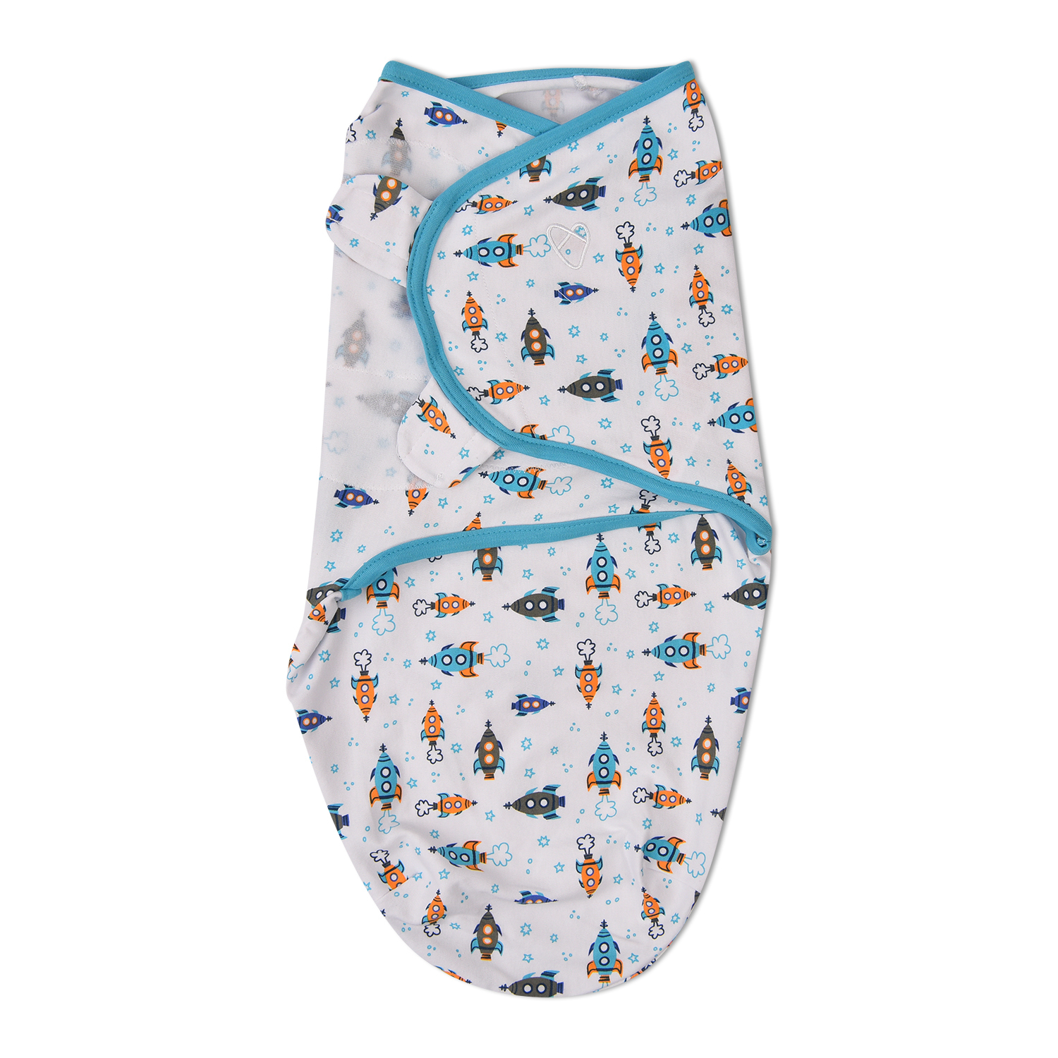 Конверт для пеленания Summer Infant SwaddleMe Ракеты на липучке L 54156 - фото 1