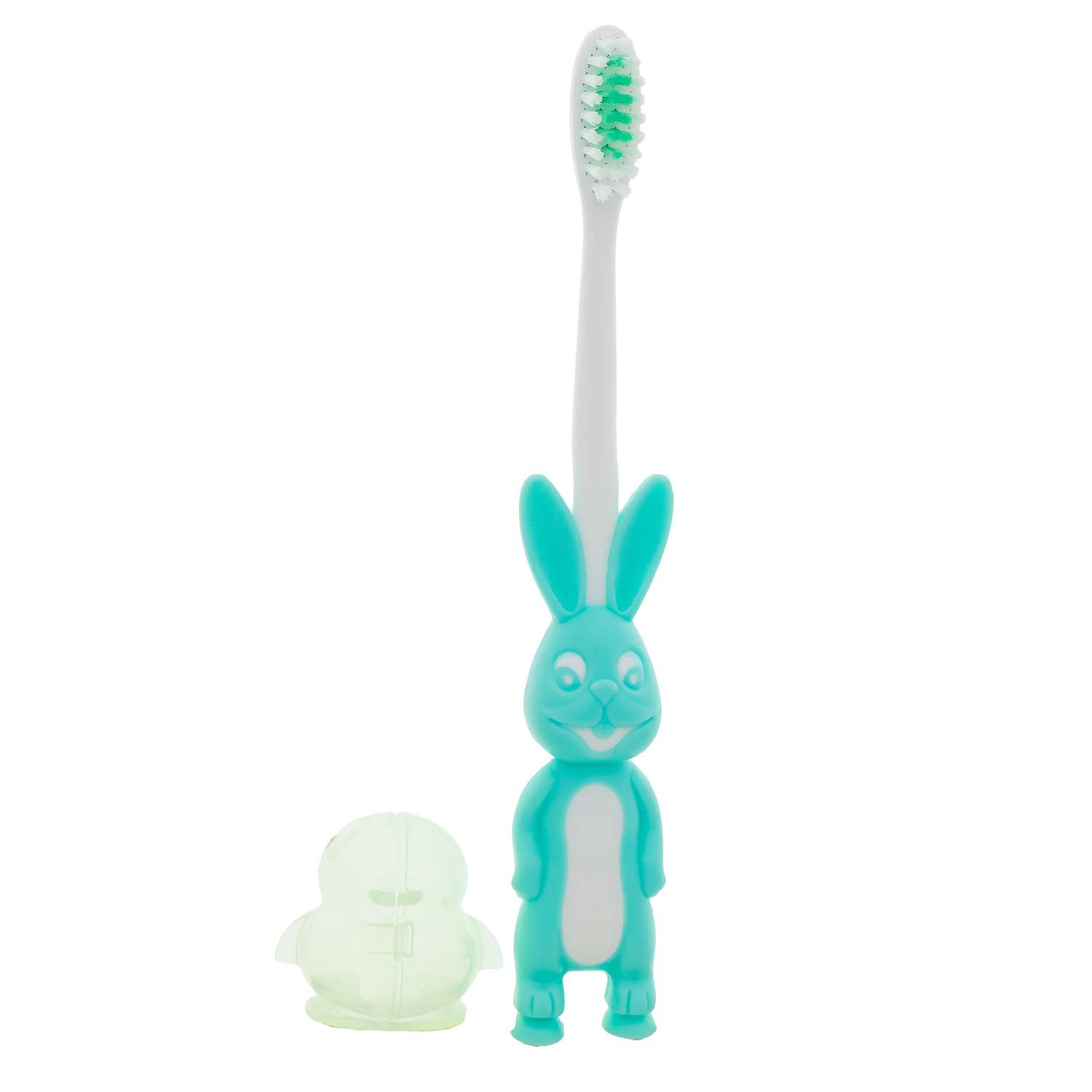 Зубные щетки детские Hi Dent Bunny мягкая с колпачком 7-10лет зеленая 2шт - фото 7