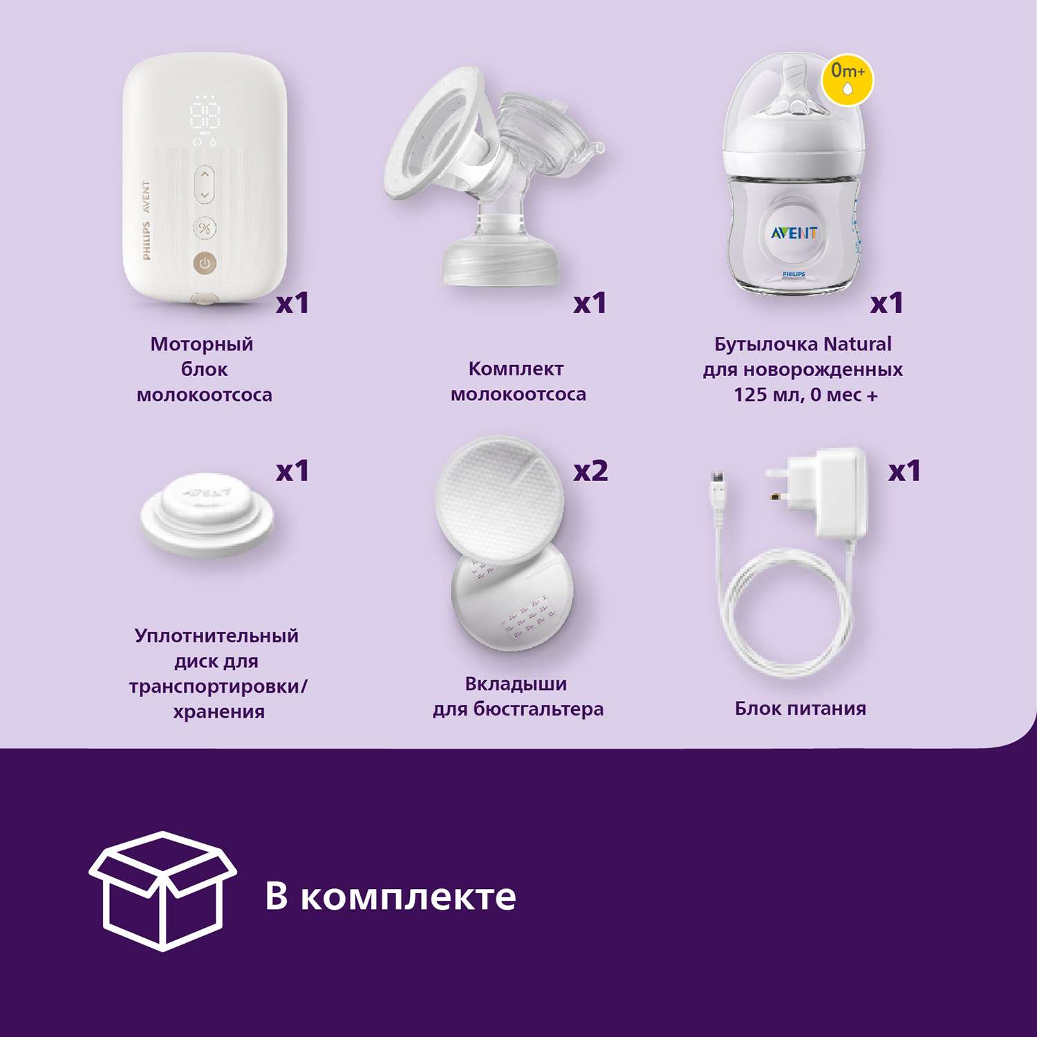 Молокоотсос Philips Avent Premium Plus электронный SCF392/11 - фото 20