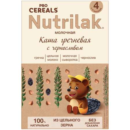 Каша молочная Nutrilak Premium Procereals гречневая чернослив 200г с 4месяцев