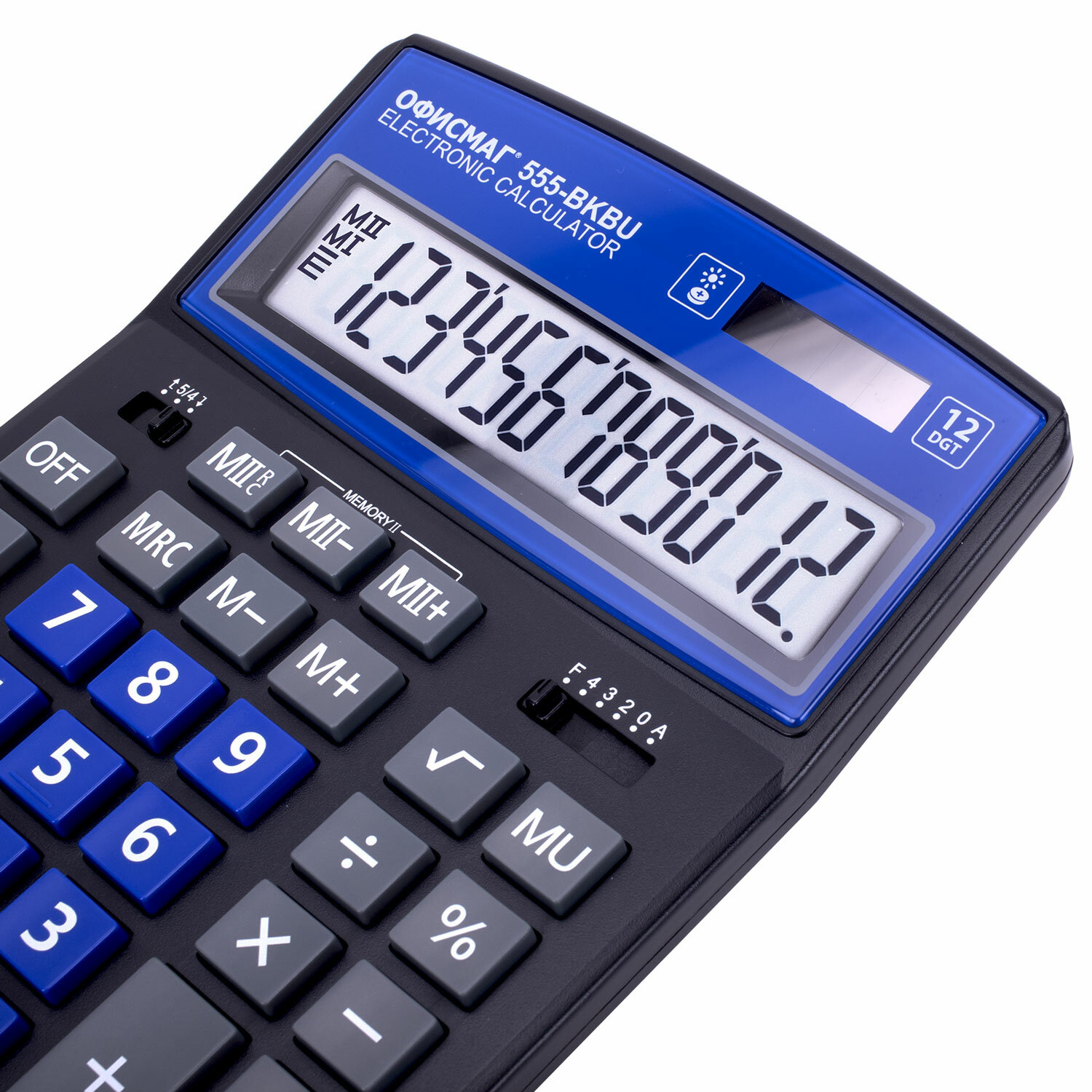 Калькулятор настольный ОФИСМАГ большой бухгалтерский 12 разрядов - фото 7