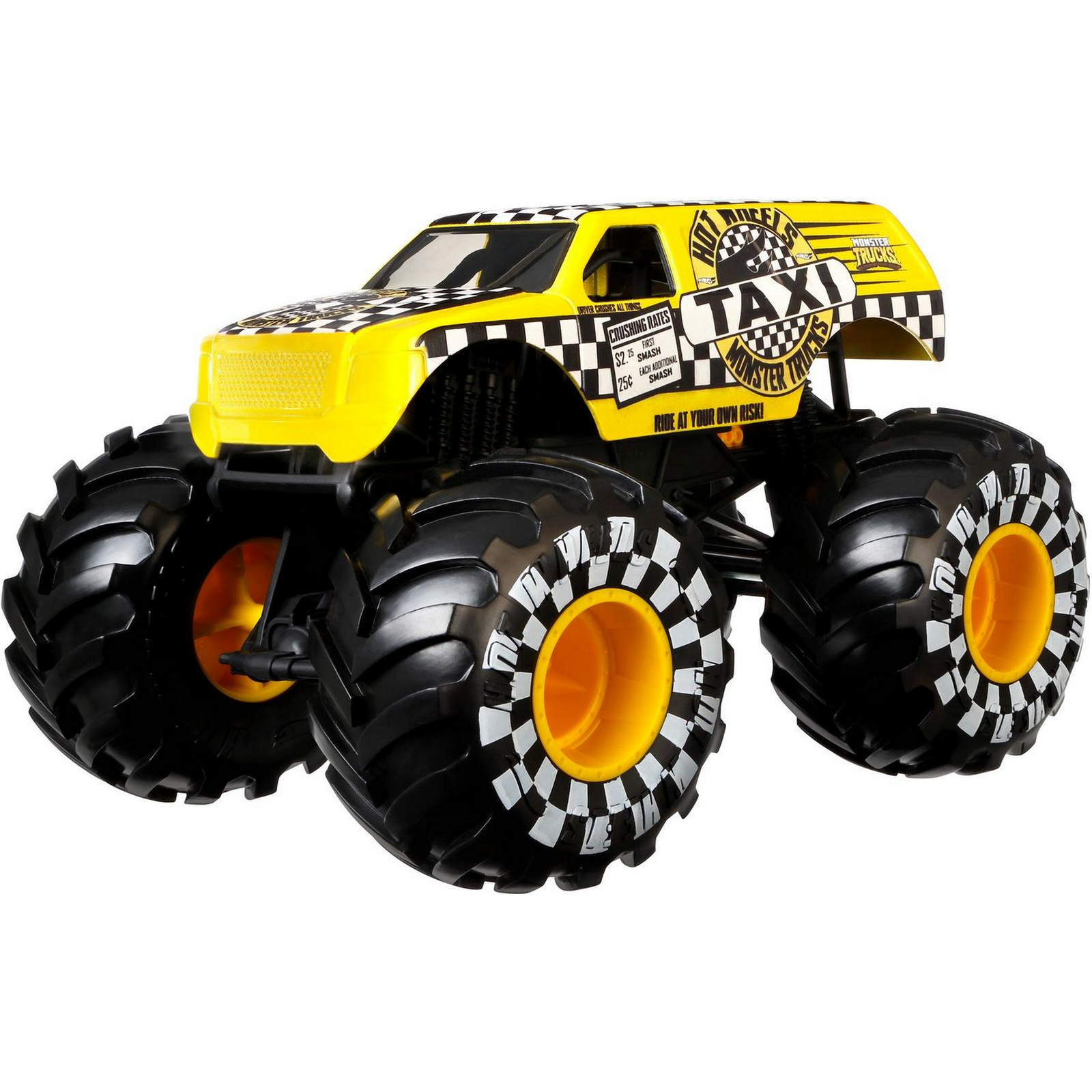 Машинка Hot Wheels Monster Trucks большой Такси GWL06 FYJ83 - фото 1