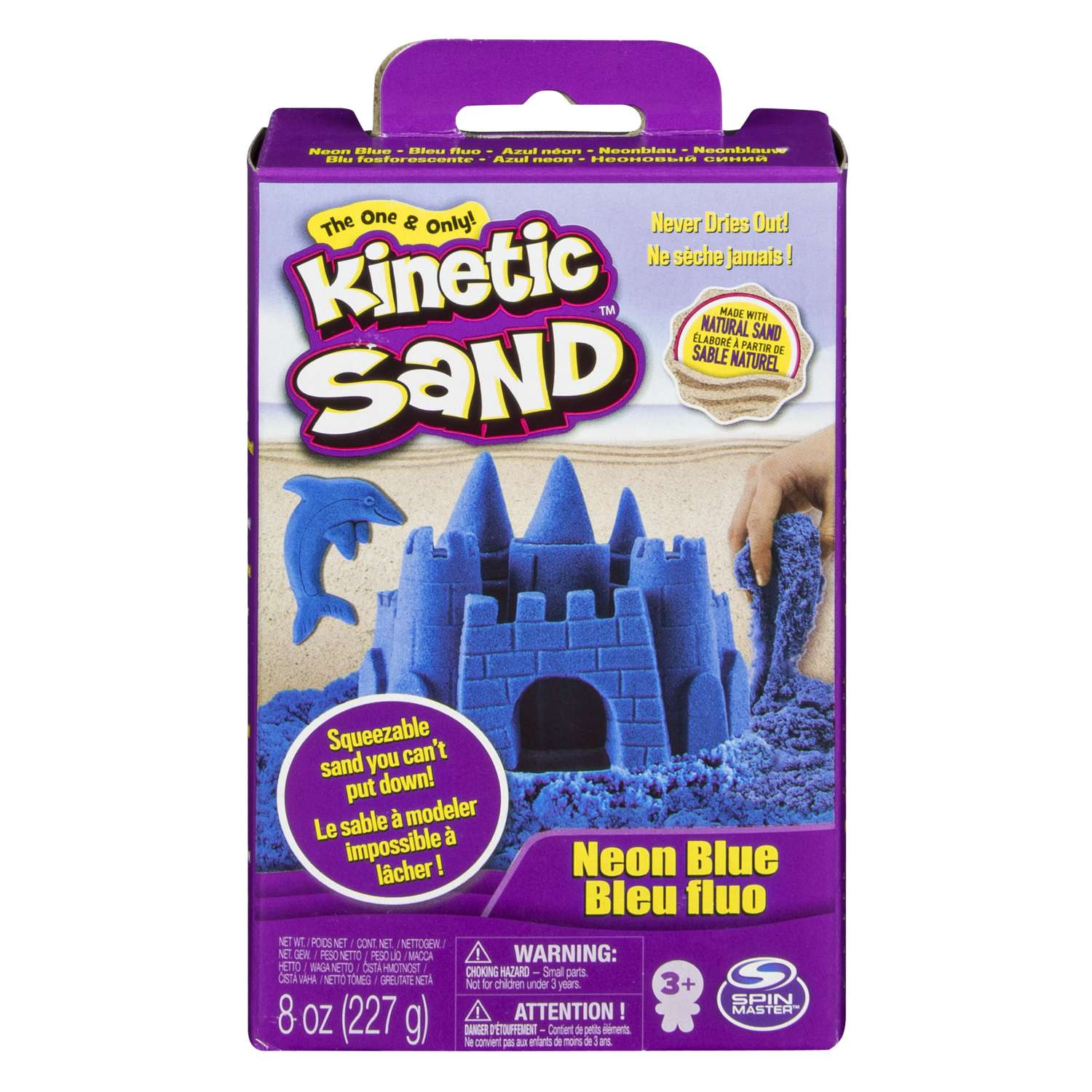 Песок кинетический Kinetic Sand 227г Blue 6033332/20080705 - фото 1