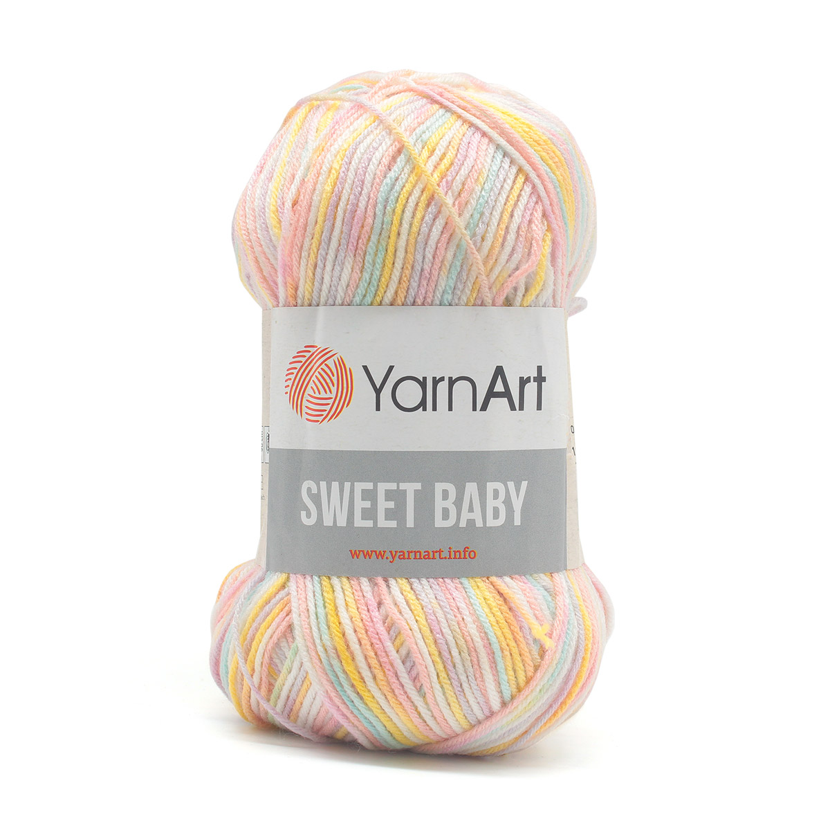 Пряжа для вязания YarnArt Sweet Baby 100 гр 300 м акрил тонкая детская 5 мотков цвет 909 - фото 2