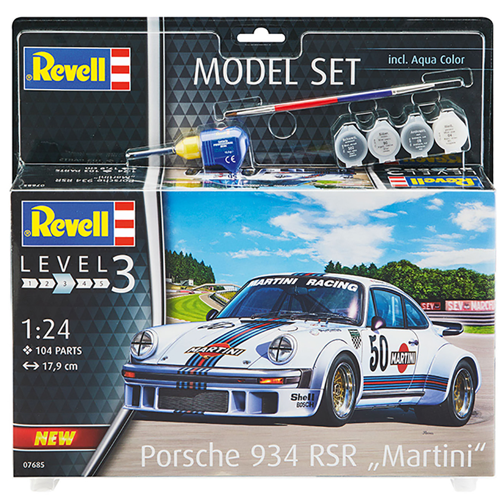 Модель для сборки Revell Автомобиль Porsche 934 RSR Martini 67685 - фото 3