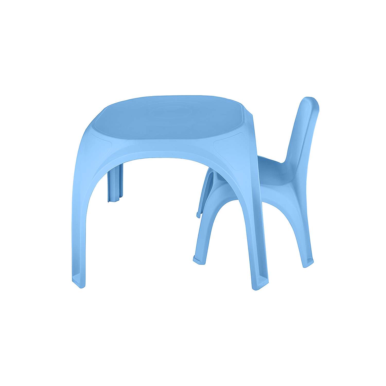 Комплект стол + стул KETT-UP ОСЬМИНОЖКА пластиковый голубой - фото 1