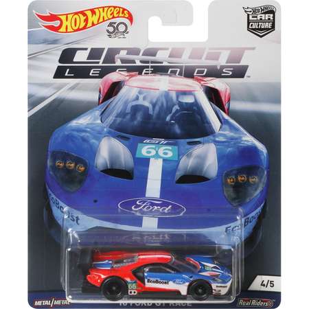 Машинка Hot Wheels Car Culture 1:64 Форд GT Рейс FLC26