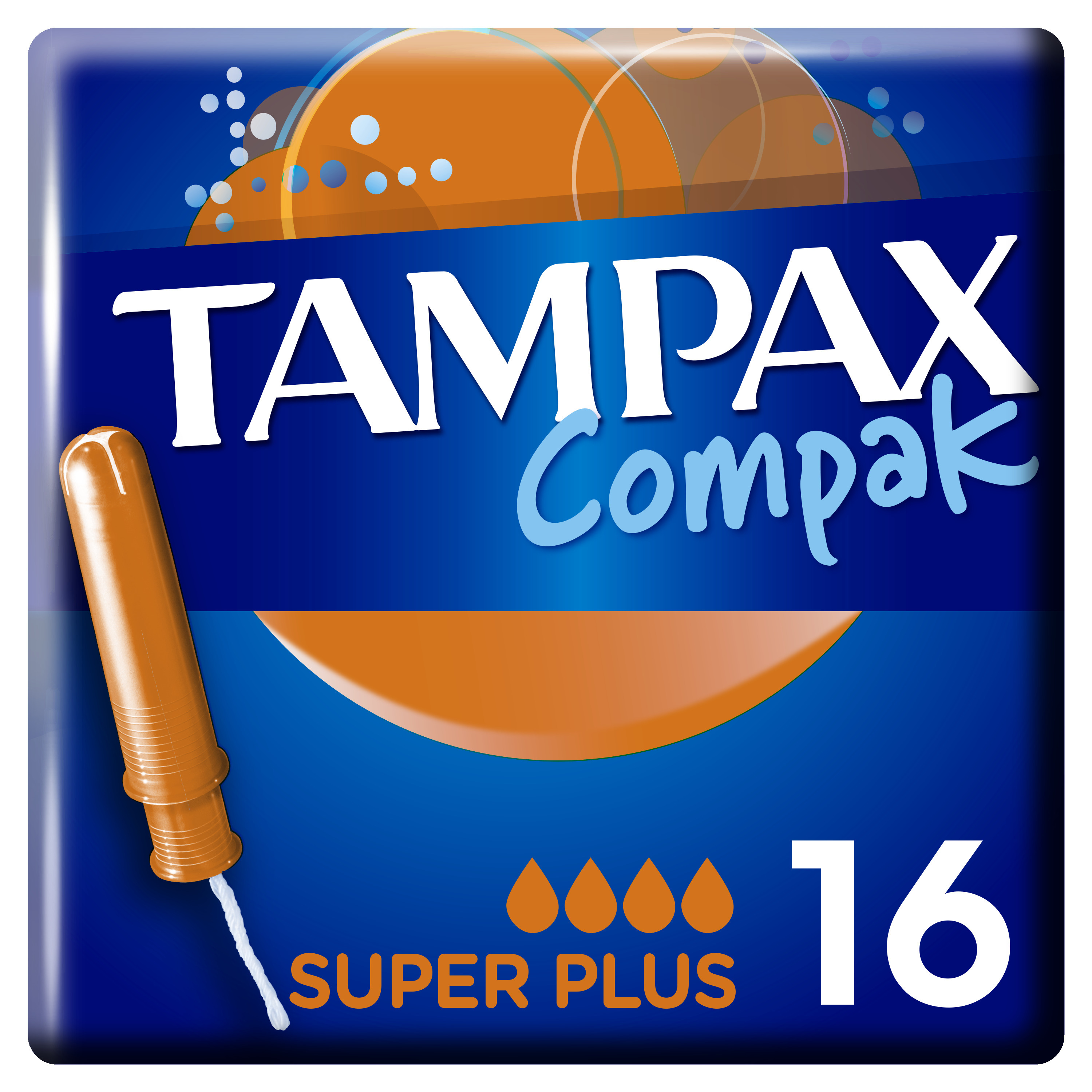 Тампоны Discreet Tampax Compak Super PlusDuo 16шт купить по цене 349 ₽ в  интернет-магазине Детский мир