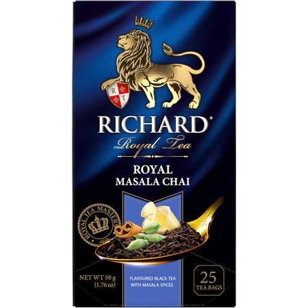 Чай черный Richard Royal Masala Chai ароматизированный 25 пакетиков