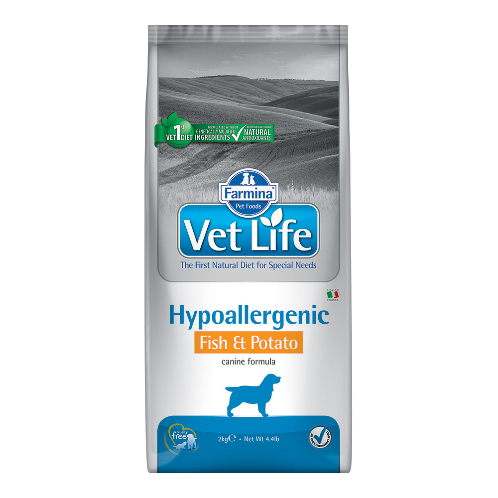 Корм для собак Farmina VetLife гипоаллергенный рыба и картофель 2кг