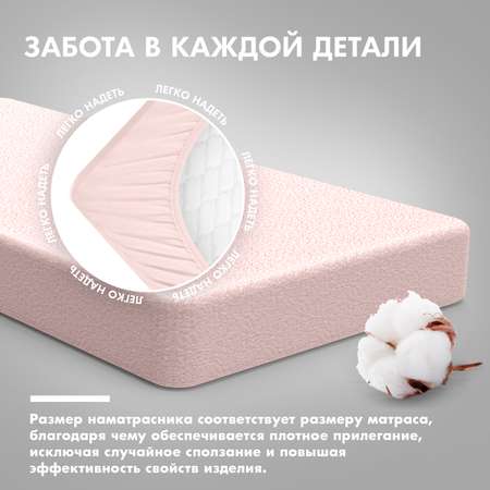 Наматрасник Nuovita N12060 натяжной Розовый