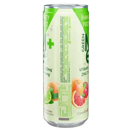Напиток GreenMe plus protect газированный 0.33 л
