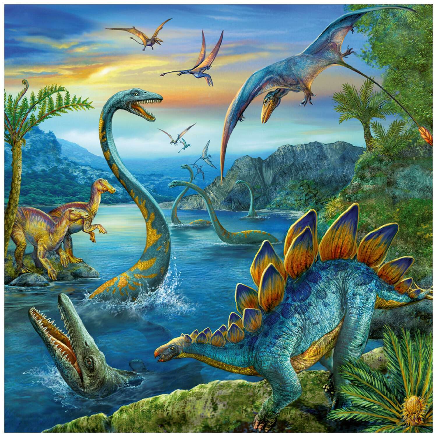 Пазл Ravensburger Динозавры 49элементов*3шт 09317 - фото 2